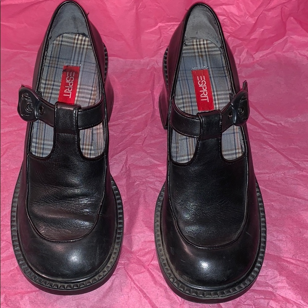 Esprit Prvance Black Leather Loafer